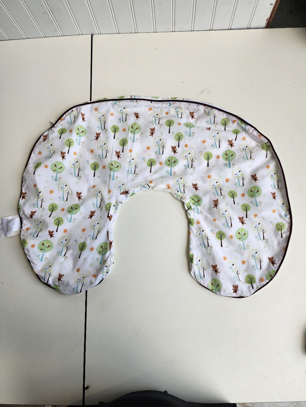 NWOT Boppy Original Slipcover Pillow Cover Earth Tone Woodland Organic Cotton